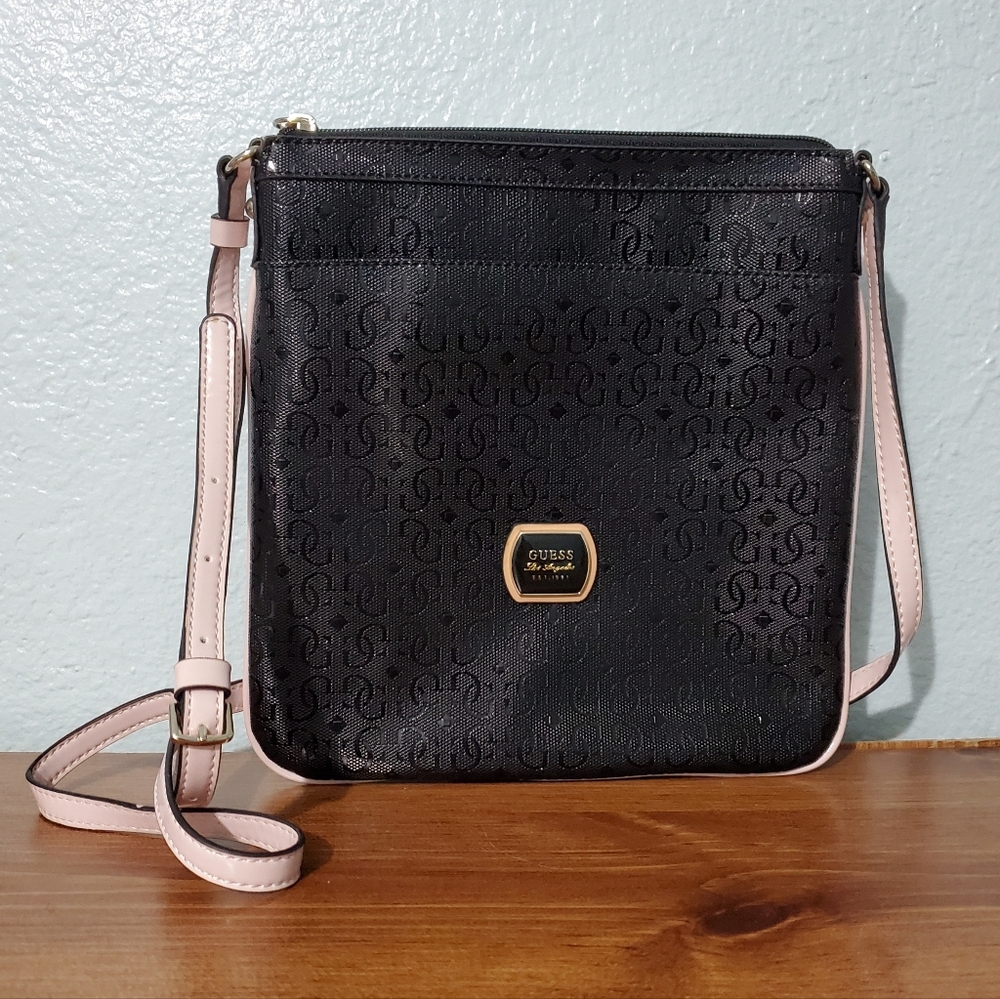 Guess Los Angeles women's black crossbody. New Without Tags